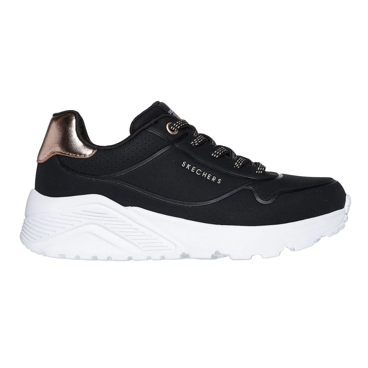 Zapatillas Urbanas Skechers Uno Lite Infantil | 310384l-blk - Talla 34