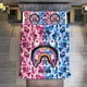 thumbnail image 2 of Pink Blue Rainbow Bape Shake Camo Comforter Set Soft 3 Pcs Twin Bedding Sets Thicken for All Season, 2 of 5