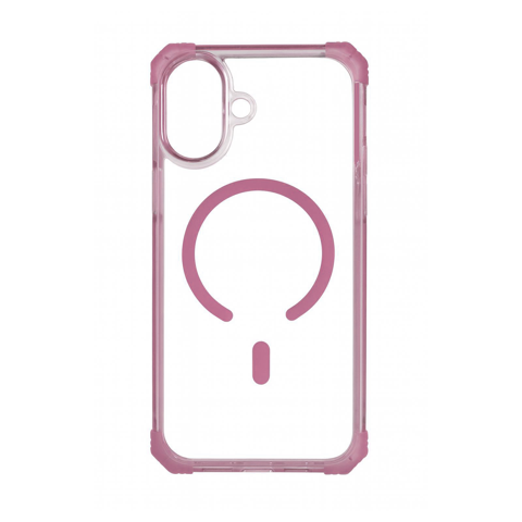 Joigo - Carcasa Antishock Clear Para Iphone 17 Magsafe Rosado