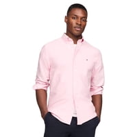 Camisa Tommy Hilfiger Heritage Oxford Solid Pink Para Hombre