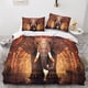 thumbnail image 2 of Juego de funda nórdica con estampado de elefante, ropa de cama decorativa con impresión 3D, funda de edredón con estampado creativo y cremallera oculta, juegos de ropa de cama para niños, ad, 2 of 3