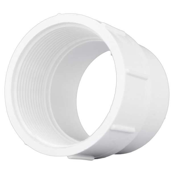 Adaptador de PVC Charlotte Pipe Schedule 40 de 1-1/2 pulgadas Spigot X 1-1/2 pulgadas D FPT, 1 paque