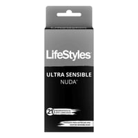 Preservativos Ultra Sensible Nuda Caja 21 Un Lifestyles