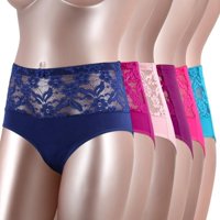 Giovacchino - Pack De 6 Calzon Tiro Alto Algodón Con Encaje