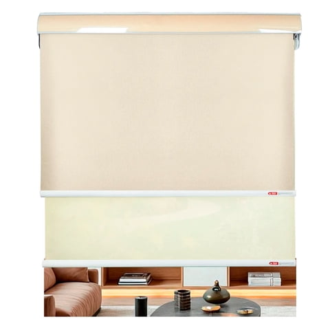 Cortina Roller Blackout Doble Visillo Cenefa Beiti 120X200