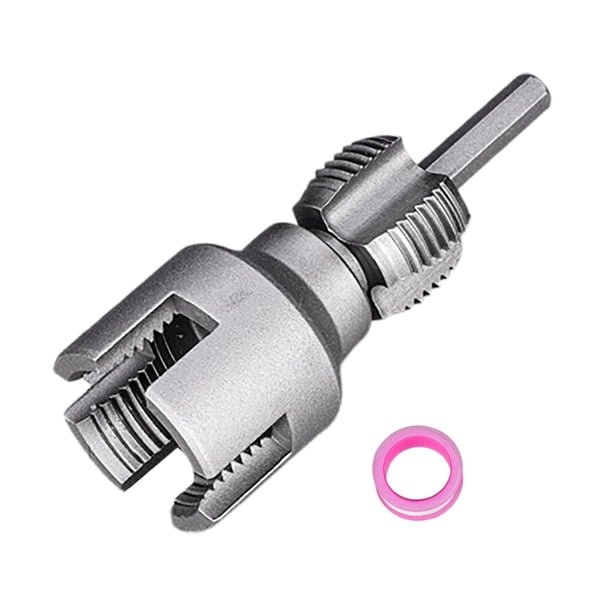Roscador de tubos, herramientas de fontanería, ferretería profesional, multifunción para taladro eléctrico, herramienta de reenroscado para renovación 6 puntos
