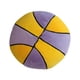 thumbnail image 4 of Adorno De Peluche De Baloncesto, Decoración De Habitación Para Estudio, Sala De Estar, Sofá, Amarillo Y Violeta, 4 of 5