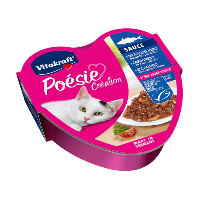 Alimento Vitakraft Poesi Creation Gato Sabor Pescado 85gr