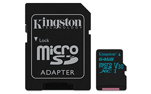 Tarjeta De Memoria Microsd Kingston Go! 64Gb Microsdxc Clase 10 Uhs-I 90Mb/S R Con Adaptador