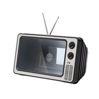 Magideal - Amplificador De Tv De 11"" Con Diseño Retro, Pequeño Amplificador De Pantalla De Teléfono 3D, Regalo Para Papá, Amplificador De Pantalla Para Cualquier Gris