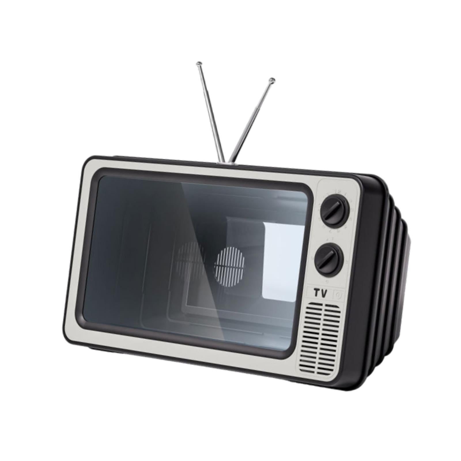 Magideal - Amplificador De Tv De 11" Con Diseño Retro, Pequeño Amplificador De Pantalla De Teléfono 3d, Regalo Para Papá, Amplificador De Pantalla Para Cualquier Gris