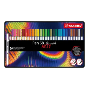 Stabilo Caja Metal Lápices Brush Pen 68 Brush Arty 30 Unid
