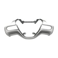 Magideal - Embellecedor Del Volante Cubierta Del Marco Del Panel Del Volante Fácil Instalación Reemplazo Directo Suministros Decoración Interior Del Automóvil Plata