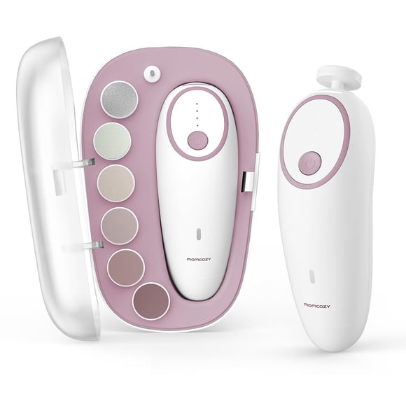 Lima Eléctrica Uñas Bebé Momcozy Recargable 4 Velocidades LED