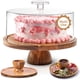thumbnail image 1 of Soporte para tartas HOMESPHERE de madera de acacia con tapa, 30 cm, multifuncional, 1 of 6