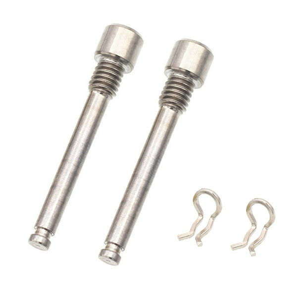 2x pernos de freno de disco de bicicleta pernos de pinza de bicicleta pernos de inserción tornillo duradero portátil accesorios de ciclismo accesorios plata
