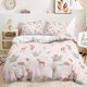 thumbnail image 1 of Forest Sika Deer Rabbit Quilt Duvet Cover Set Bed Linen Bedding Bedclothes3-Piece Bedding Set, 1 of 5