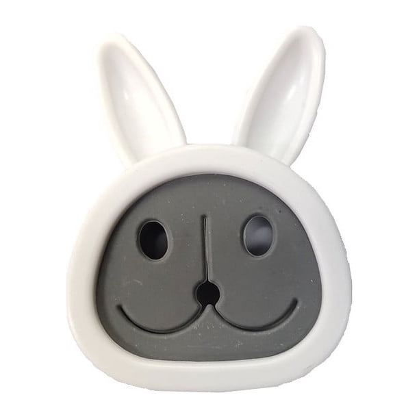 1pc, Kitchen Towel Holder, Self Adhesive Wall Dish Towel Hook, Rabbit Shape Wall Mount Towel Holder For Bathroom, Kitchen And Home, Wall, Cabinet, Garage, No Drilling Required
