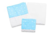 Juego De Sábana Para Cuna Pack And Play Y Cuna, 112 X 138 Cm, Celeste, Garey