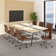 thumbnail image 2 of Silla de oficina Boss Office Products moderna de vinilo café, 2 of 9