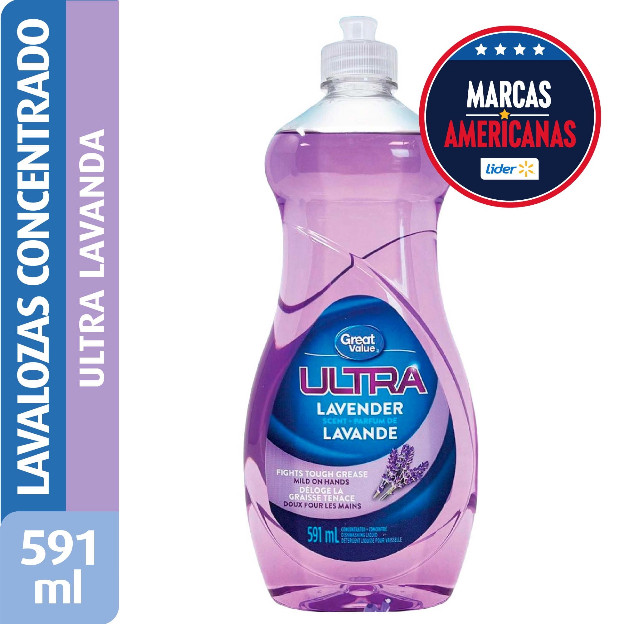Lavalozas Concentrado Ultra Lavanda Botella 591 ml Great Value