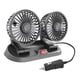 thumbnail image 2 of Ventilador de cabeza dual para automóvil, ventilador de enfriamiento automático eléctrico de enfriamiento de verano apto para SUV Truck Boat , USB, 2 of 5