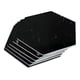 thumbnail image 1 of Set De 6 Posavasos Diseño Mármol Pack 6 Posavasos Hexagonal negro, 1 of 2