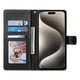 thumbnail image 3 of Funda Para Iphone 15 Pro – Cuero Premium, 3 Ranuras Para Tarjetas, Protección Contra Impactos, 3 of 5