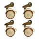 thumbnail image 5 of 4 Ruedas Giratorias Con Freno Y Soporte En U, Silenciosas, Para Mesas Y Sillas, Con Clip De 22 Mm, 5 of 5