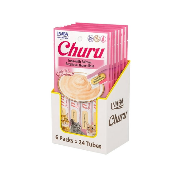 Churu Cat Atún y Salmón 14g x4 | Pack 6 Unidades