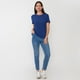 thumbnail image 4 of Polera Mujer Rib Básica Manga Corta Navy Corona, 4 of 5