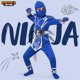 thumbnail image 2 of Disfraz de ninja para niños Spooktacular Creations, azul y plateado, M 8-10, 2 of 6
