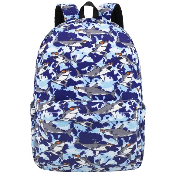 Mochila LI-LOVE Shark para niños, adolescentes y niños, impermeable, 21 litros