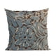 thumbnail image 1 of Cojín decorativo Plutus Brands Blue Plutus Flower Velvet Paisley, 1 of 9