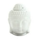 thumbnail image 3 of Estatua Creativa De La Cabeza De Buda Quemador De Aceite Esencial Candelita Difusor De Vela Blanco, 3 of 3