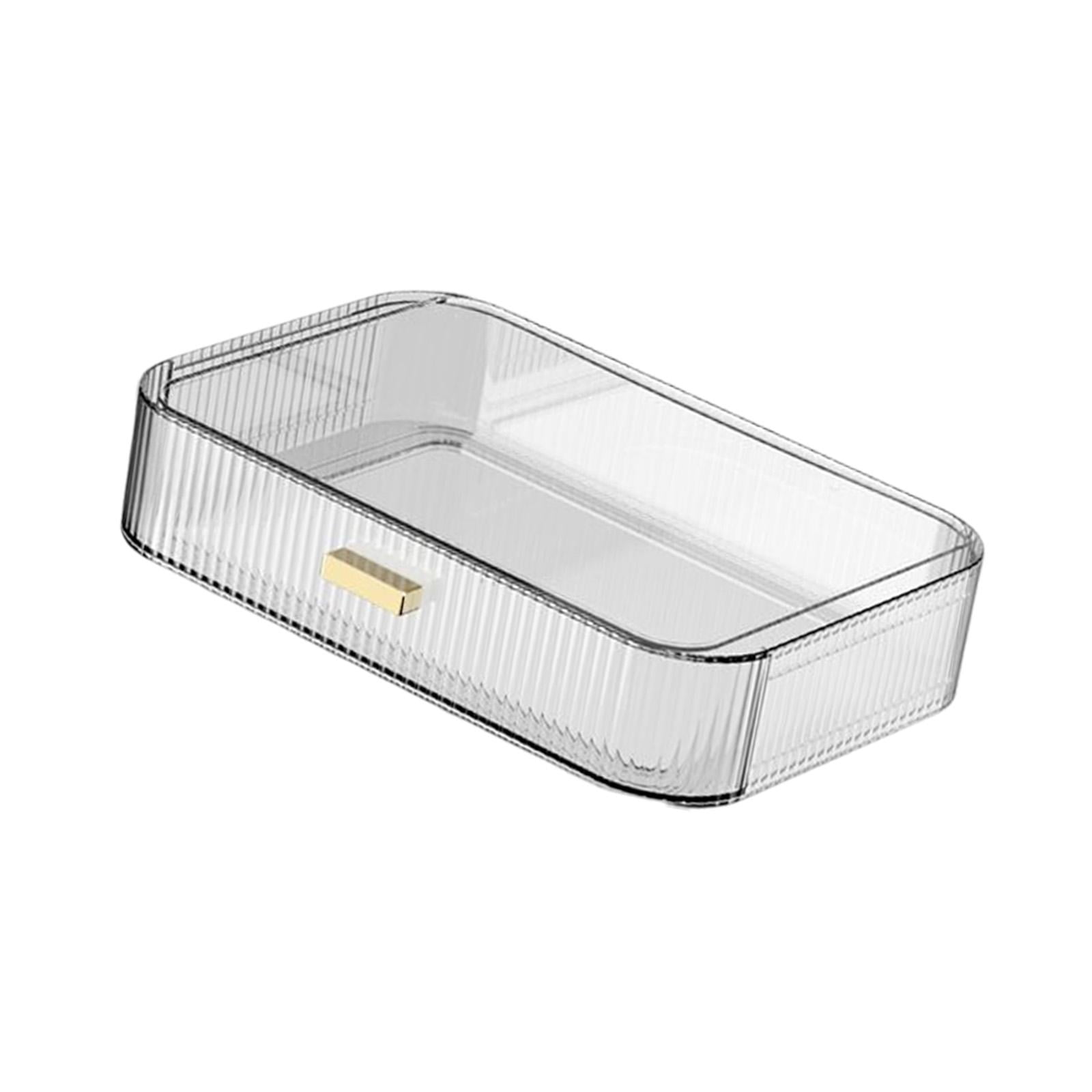 Bothyi - Pantalla De Soporte De Almacenamiento De Cosméticos De Escritorio De Lujo Para Encimera De Hogar De Dormitorio Transparente