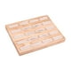 thumbnail image 3 of Bandeja Para Anillos Con 20 Ranuras, Decoración De Madera Para Pendientes, Anillos, Damas, Color Beige, 3 of 5