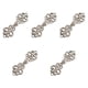 thumbnail image 3 of 5 Piezas De Botones De Cierre De Broche De Capa Para Disfraces, Suéteres, Atuendos Plateados, 3 of 5