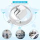 thumbnail image 5 of Cargador para iPad, certificado Apple MFi, cable de 3 m, enchufe de pared plegable, 5 of 6