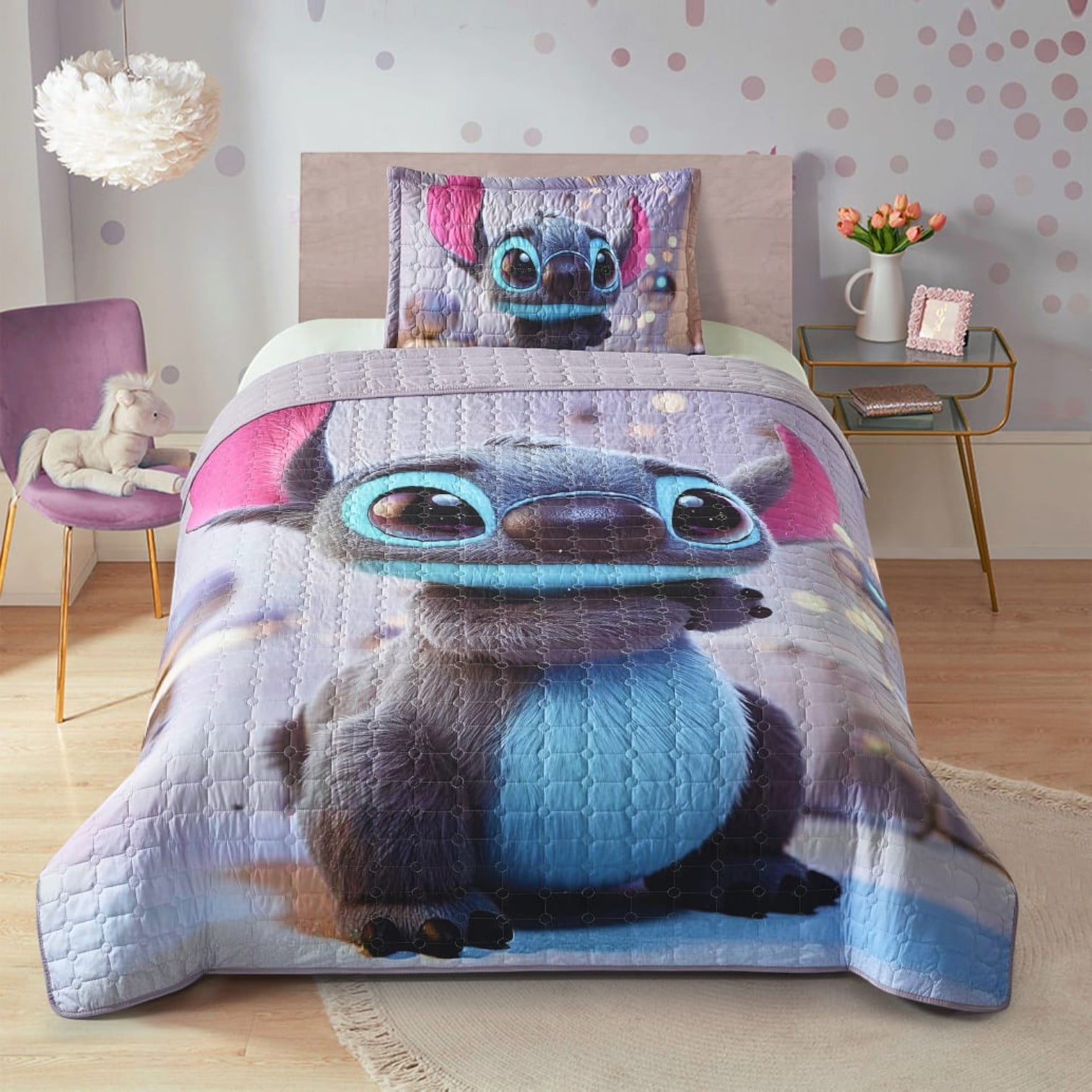 Genérico - Cubrecama Infantil Diseño Estampado Premium 1.5 Plazas Md06
