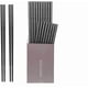 thumbnail image 1 of Palillos HIWARE de fibra de vidrio, 10 pares, aptos para lavavajillas, negros, 1 of 7