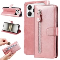 Gangxun - Funda Con Cremallera Para Tecno Spark 40 4G, Carcasa Cartera De Cuero Pu Con Soporte Y Tarjetero