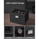 thumbnail image 3 of Caja para relojes SONGMICS de 8 ranuras con cierre, tapa de cristal y cajón, 3 of 8