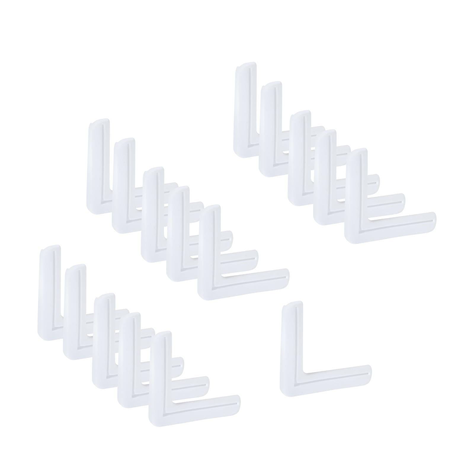 Magideal - Protectores De Bordes Para Esquinas De Ventanas, Paquete De 16 Topes De Seguridad, 65 Mm X 65 Mm Para Esquinas De Ventanas, Escritorios Y Gabinetes , Blanco