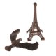thumbnail image 4 of Creative Iron Tower Balance Eagle Statue Gift DIY Craft Rojo Bronce 17cm, 4 of 5