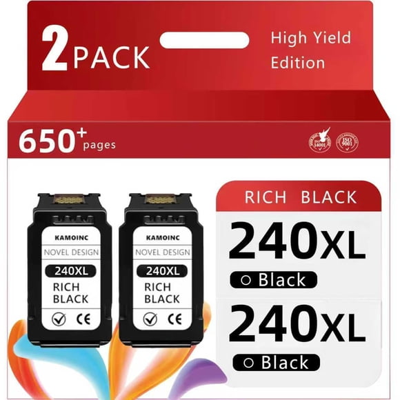 Cartucho De Tinta 240xl Negro Paquete De 2 Alto Rendimiento