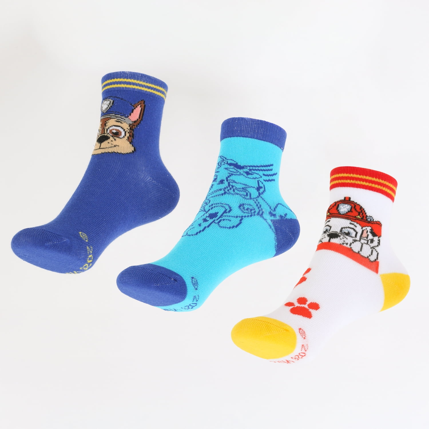 Tripack Calcetines Niño Azul Chase & Marshall Paw Patrol
