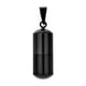 thumbnail image 1 of Pequeño Cilindro Ceniza Collar Colgante Cremación Urna Titular Encanto Colgante Negro, 1 of 3