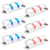 Deflector De Ventilación Ch24Globall, Paquete De 6 Unidades, 22 A 39 Cm, De Calidad Aeroespacial