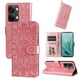 thumbnail image 1 of Funda tipo cartera FOXDOCK para OnePlus Nord 3 , diseño girasol en relieve, cuero PU, cierre magnético, soporte y tarjetero, 1 of 5